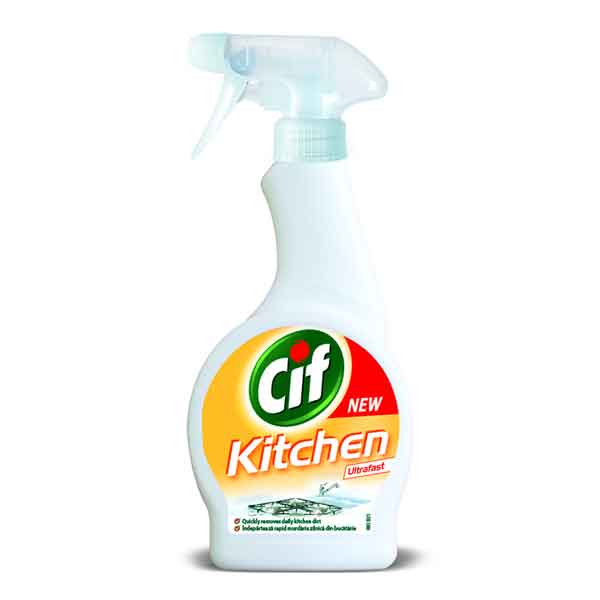 Cif - Soluție spray pentru bucătărie Ultrafast 500 ml.