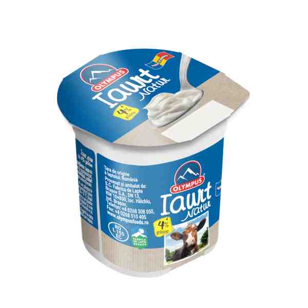 Olympus - Iaurt natur 4% grăsime, 125 gr.