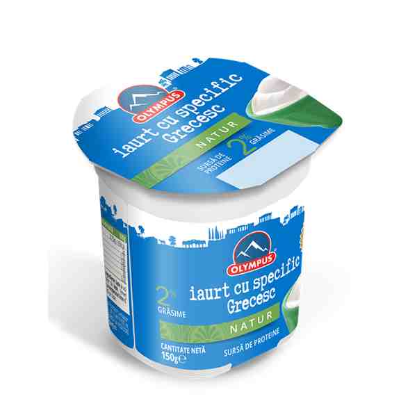 Olympus - Iaurt cu specific grecesc 2% grăsime, 150 gr.