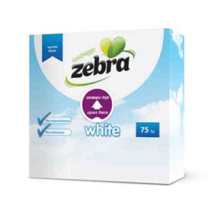 Zebra – Șervețele de masă White, 1 strat, 33*33