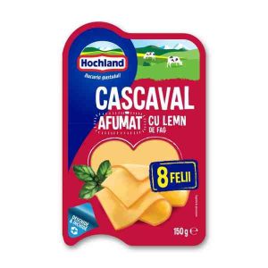 Hochland - Cașcaval feliat afumat cu lemn de fag 150 gr.