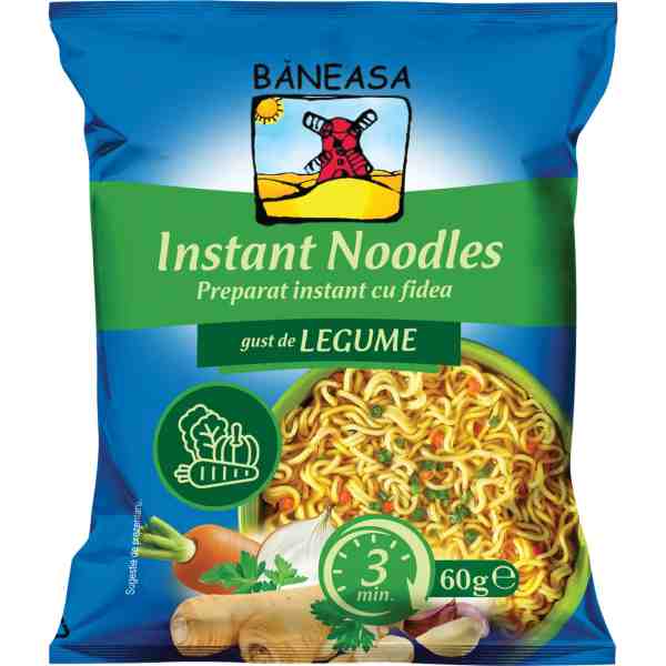 Băneasa - Noodles legume 60 gr.