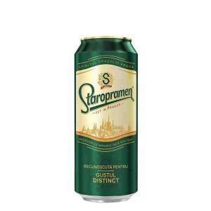 Staropramen - Bere blondă doză 500 ml. SGR