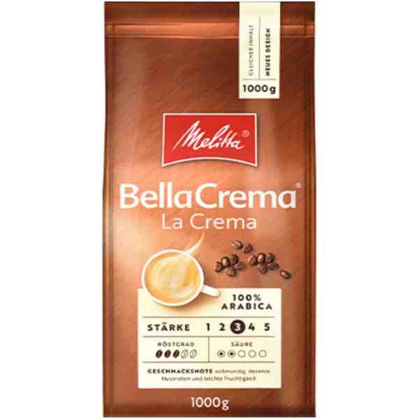 Melitta - Cafea boabe Bellacrema la Crema 1 kg.