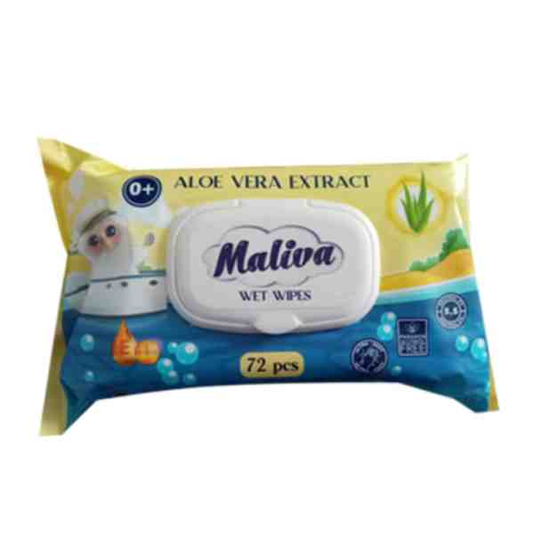 Maliva – Servețele umede cu aloe vera 72 buc.