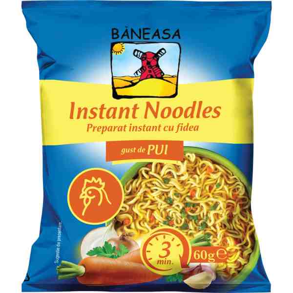 Băneasa – Noodles pui 60 gr.