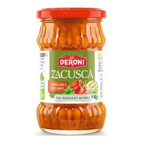 Deroni - Zacuscă cu ardei capia și vinete coapte 300 gr.