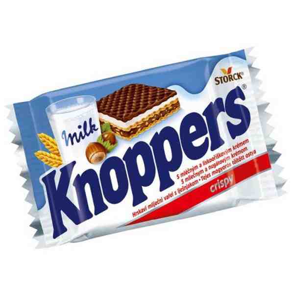 Storck – Napolitană Knoppers cu lapte și alune de pădure 25 gr.