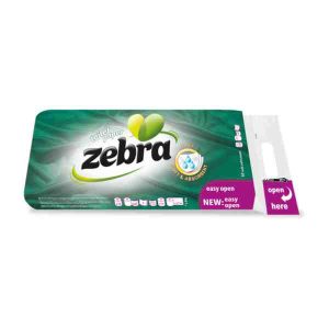 Zebra – Hârtie igienică Green, 3 straturi, 10 role