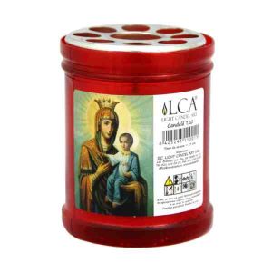 Bispol - Candelă din plastic cu capac anti-vânt T20