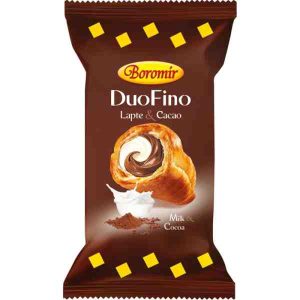 Boromir - Croissant DuoFino cu lapte și cacao 75 gr.