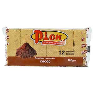 Pion - Napolitane cu cremă cacao 100 gr.
