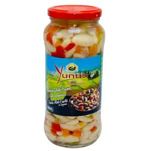 Yunus – Fasole albă fiartă cu legume 580 ml.