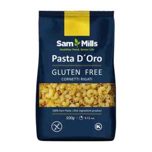 Sam Mills - Cornetti rigati din porumb Pasta D’Oro 500 gr.