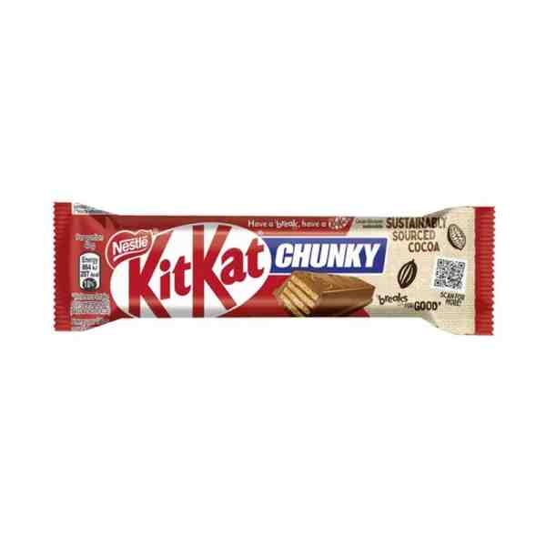 Nestlé - Baton de ciocolată cu lapte și caramel KitKat Chunky 40 gr.
