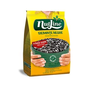 Nutline - Semințe negre de floarea soarelui fără sare 300 gr.