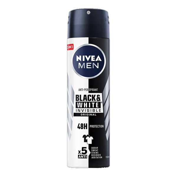 Nivea - Deodorant Men Invisible Black & White 150 ml.