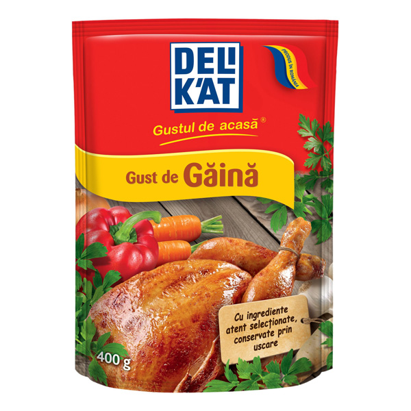 Delikat - Bază pentru mâncăruri cu gust de găină 400 gr.