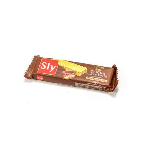 Sly Nutriția - Napolitană fără zahăr cu cremă de cacao 20 gr.