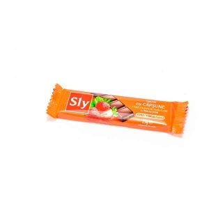 Sly Nutriția - Tabletă ciocolată cu căpșuni fără zahăr 25 gr.