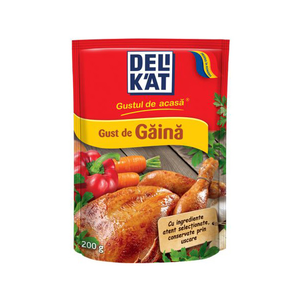Delikat - Bază pentru mâncăruri cu gust de găină 200 gr.
