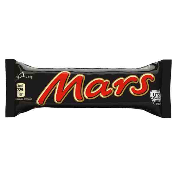 Mars Wrigley - Baton de ciocolată cu lapte, caramel și nuga 51 gr.