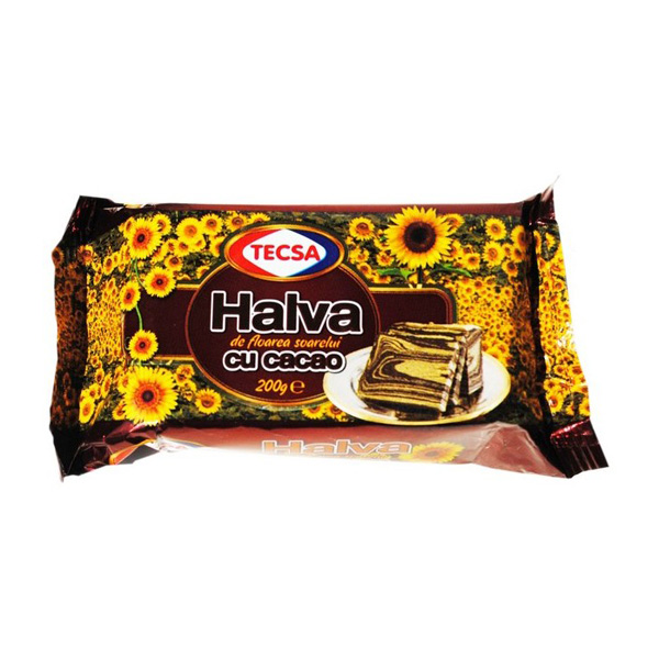 Tecsa - Halva de floarea soarelui cu cacao 200 gr.