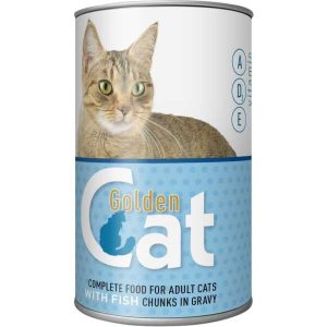 Golden Cat - Hrană umedă pentru pisici cu pește 415 gr.