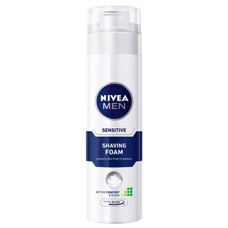 Nivea - Spumă de ras MEN ten sensibil 200 ml.