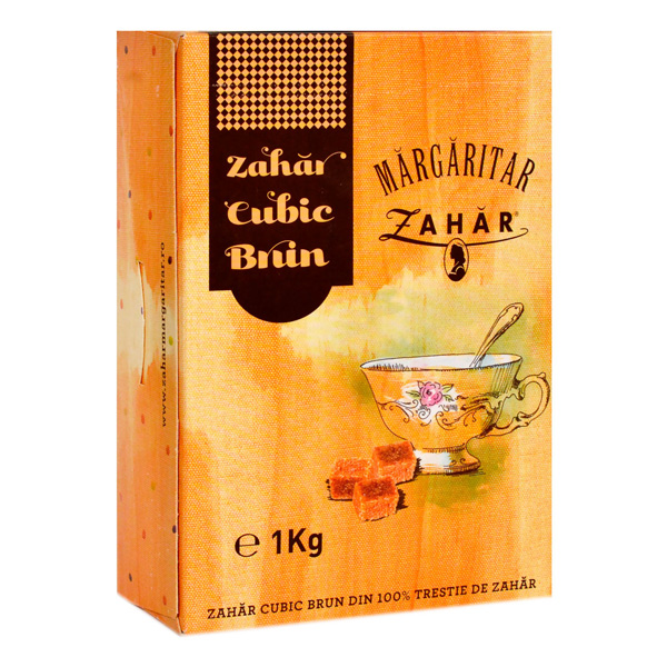 Mărgăritar - Zahăr cubic brun 1 kg.