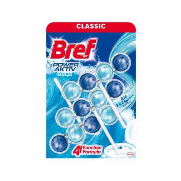 Bref - Odorizant toaletă Power Aktiv Ocean, 3x50 gr.