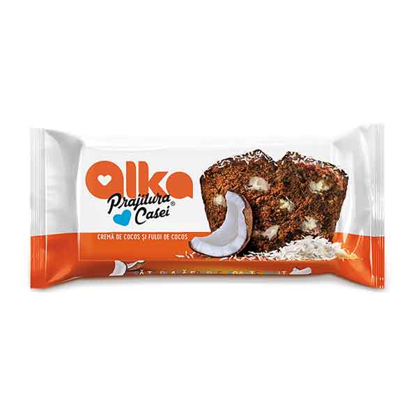 Alka – Prăjitura casei cu cremă de cocos și fulgi de cocos 350 gr.