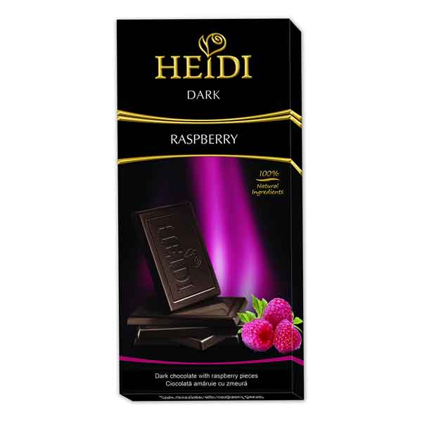 Heidi – Ciocolată Dark Raspberry 80 gr.