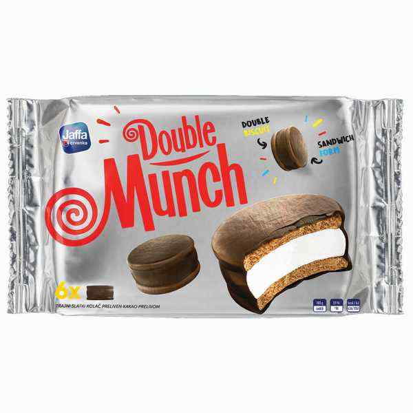 Jaffa - Prăjitură Double Munch 133 gr.
