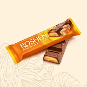 Roshen - Baton ciocolată milk caramel 33 gr.