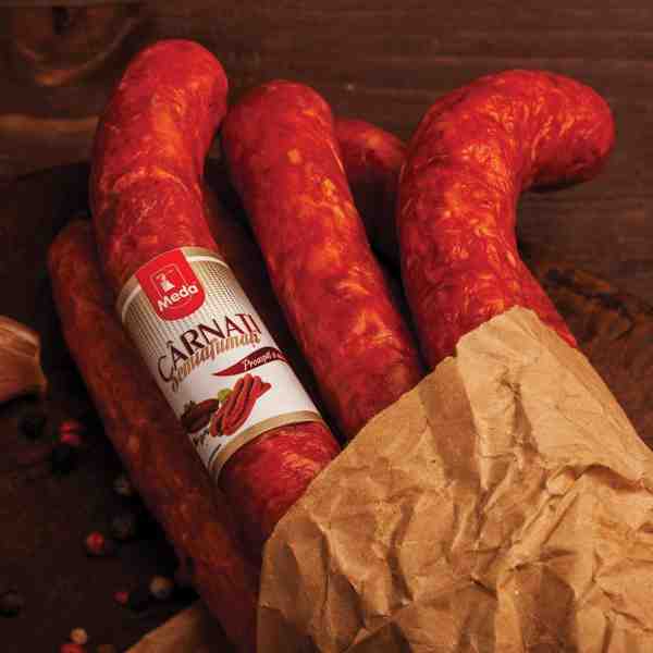Meda - Cârnați semiafumați 300 gr.