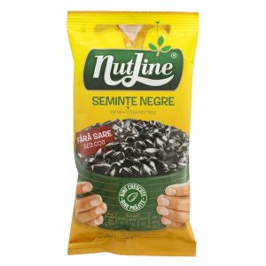Nutline - Semințe negre de floarea soarelui fără sare 40 gr.